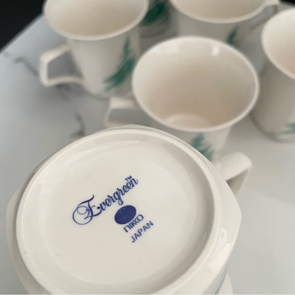 SET of 6 Evergreen Mugs by Nikko - Picture 4 of 6